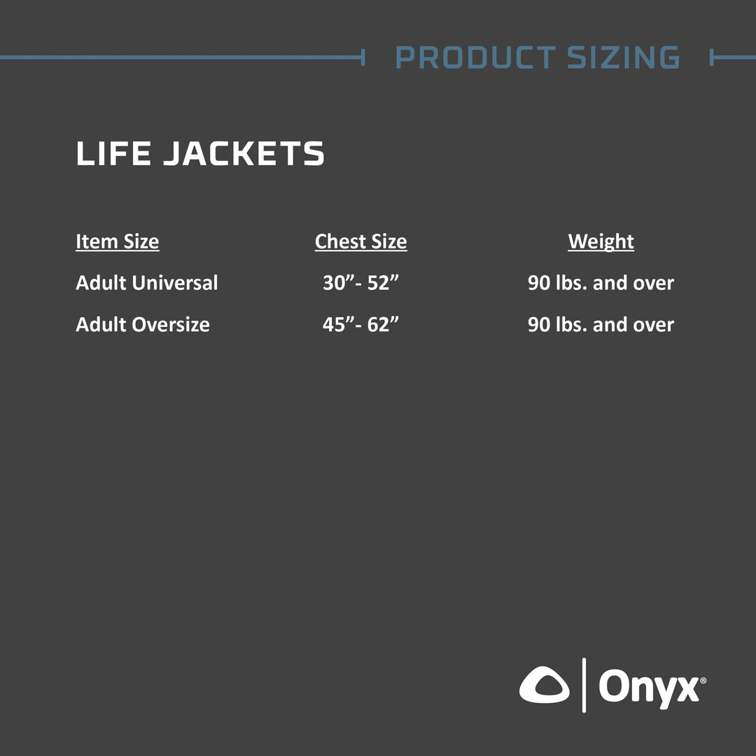 Onyx Kayak Fishing Vest Tan Universal adult